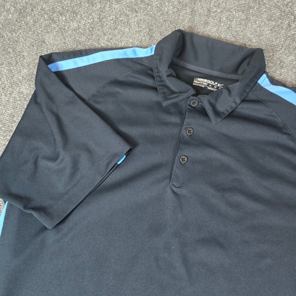 Nike Golf Dri-FIT Polo Shirt Athletic Fit‎ Striped Detail XL - Picture 1 of 12